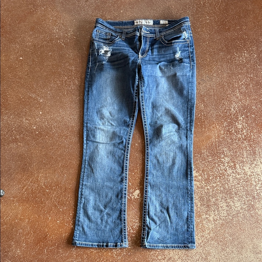 BKE Women's Blue Boot Cut Jeans